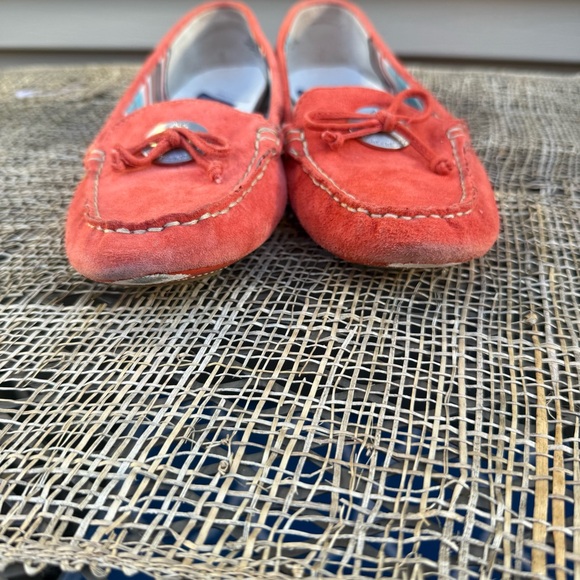 Anne Klein Orange Suede Flats Loafers  Size 8 - Picture 5 of 12